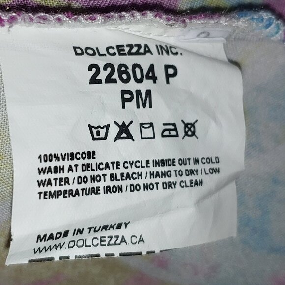 Simply Art by Dolcezza 3/4 Sleeves Button Up Blouse Size PM Multicolored - Picture 2 of 7